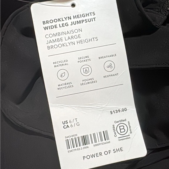 Athleta Brooklyn Heights Wide Leg Jumpsuit // Black - Picture 11 of 16